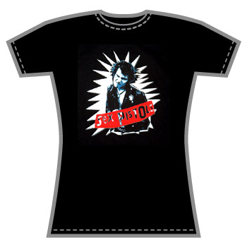 Sex Pistols - Flocked Vicious T-Shirt