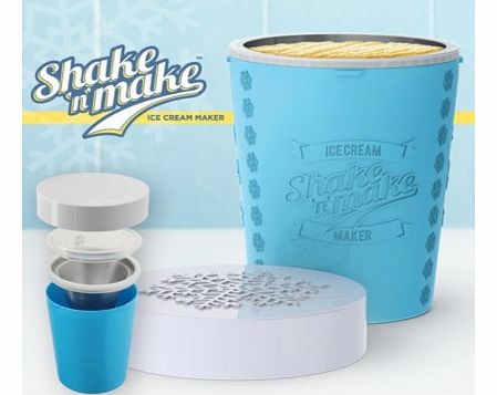 Shake n Make Ice Cream MakerMaking your own ice cream has never been easier with this ingenious, simple to use, hand powered ice cream maker. In just three steps, youll have soft, creamy ice-cream you can eat straight out of the tub.With the Shake n 
