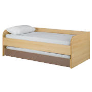 Unbranded Shake Single Trundle Bed, Chocolate