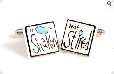 Unbranded Shaken Not Stirred Cufflinks