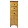 Shaker 5 Drawer Slim Chest