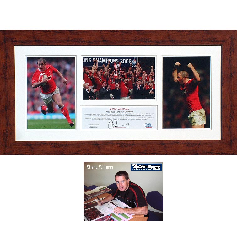 Unbranded Shane Williams and#8211; Signed and framed 2008 Grand Slam Presentation