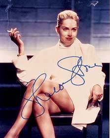Sharon Stone autograph