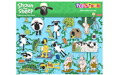 Build your own felt pictures of Shaun on the farm!