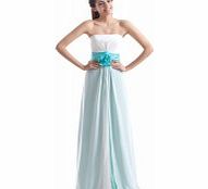 Unbranded Sheath Strapless Backless Pleated Belt 3D-flower