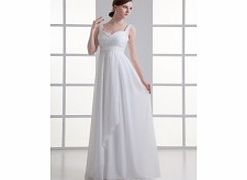 Unbranded Sheath Sweetheart Beaded Pleat Floor-length