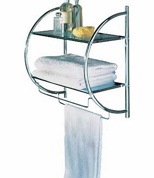 Unbranded Shelf and Towel Rail - Chrome