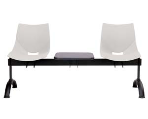 Unbranded Shell 2 beam seating and table