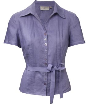 Unbranded Shell Trim Linen Blouse