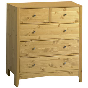 Scandinavian quality and Scandinavian style, this natural range of nursery furniture is made of