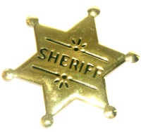 Sheriff Badge Metal Deluxe