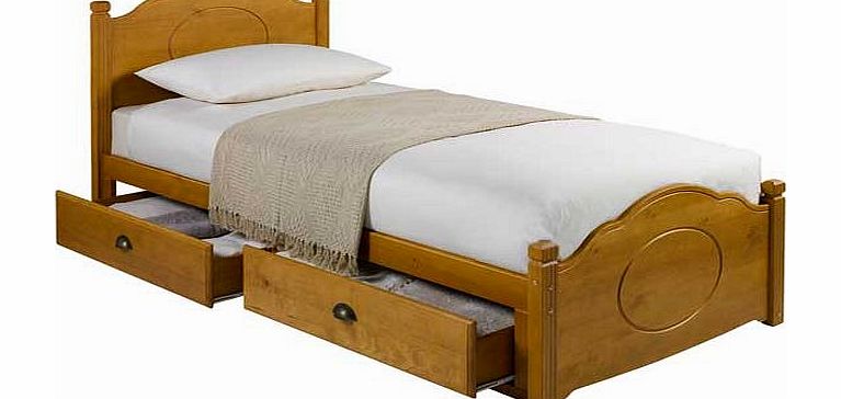 Unbranded Sherington 2 Drawer Single Bed Frame - Pine