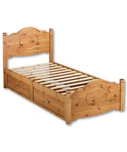 Sherington Single Bed with 2 Drawers - Frame Only