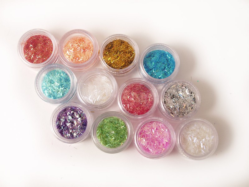 Unbranded Shimmery glitter flakes 12 pcs