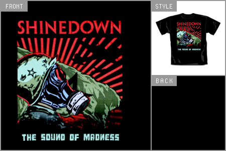 Unbranded Shinedown (Gasmask) T-shirt wea_89909blkts