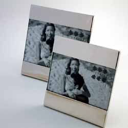 Shiny Silver Square 5 x 7