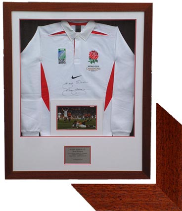 Unbranded Shirt Framing - Dark Wood Surround