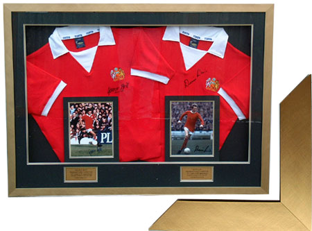 Unbranded Shirt Framing - Gold Wood Surround