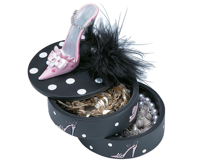 Unbranded Shoe Trinket Box Round