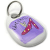 Unbranded Shoeaholic Hand-painted Porcelain Key Ring