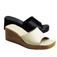 By Shoebox. 2¼ins. heel. Uppers: Leather. Lining/