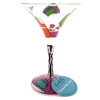 Unbranded Shopaholic Hand-painted 10oz Martini Glass