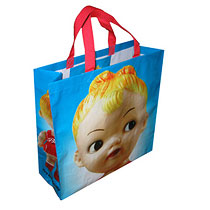 The cutest and fruitiest shopping bag around! Very best quality. Size: 16 x 15 x 6.