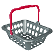 Collect up all your groceries in this handy basket