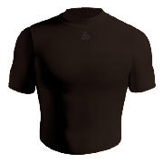 Unbranded Short Sleeve Bodyshirt Crew Neck BLACK large YOUTH