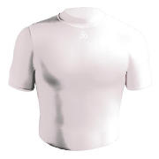 Unbranded Short Sleeve Bodyshirt Crew Neck (WHITE Youth