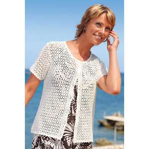 Unbranded Short Sleeved Crochet Cardigan