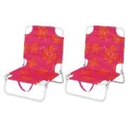 Unbranded Shorty festival chair, Pink Floral 2 Pack