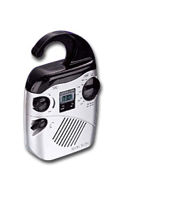 Shower Clock Radio - LCD clock with alarm