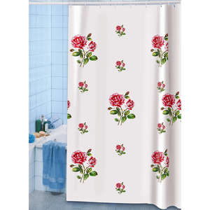 Shower curtain - from the Rivulettes range of contemporary bathroom textiles. 100 Polyester Machine 