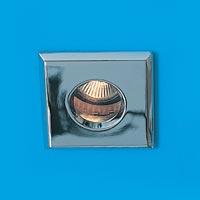 Shower Fixed Mini Square Halo Single 20W Chrome Plated