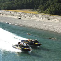 This exhilarating tour offers a great value combination of flying, walking and jet boating to ensure