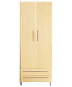 Sicilia 2-Door Robe with 2 drawers - Maple