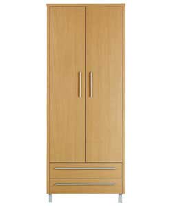 Sicilia 2-Door Robe with 2 drawers - Oak