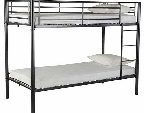 Ideal for growing families or as an extra bed for when friends come to stay. the simple design of the Sidney bunk bed is both durable and modern. This option has a sleek metallic design in black and is a practical choice for the modern home. The only