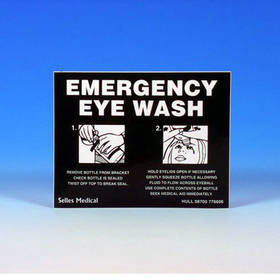 Unbranded Sign Emergency Eyewash 155 x 120mm Rigid