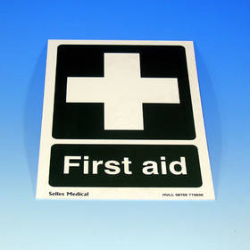 Unbranded Sign First Aid 175 x 250mm Rigid