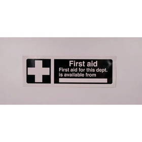Unbranded Sign First Aid From Dept 300 x 100mm Adhesive