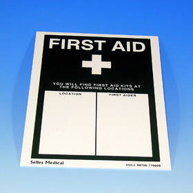 Unbranded Sign First Aid Located At 175 x 250mm Adhesive