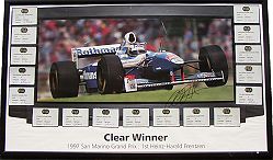 Signed Frentzen Clear Winner Poster