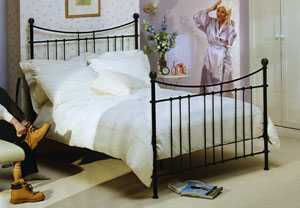 Silentnight- Lavender- 5FT Kingsize Metal Bedstead with Miracoil Mattress