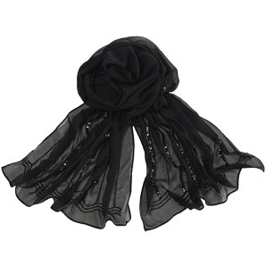 Silk Wrap- Black