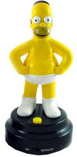 This animated likeness of Homer Simpson is sure to keep you entertained while driving. Homer talks t