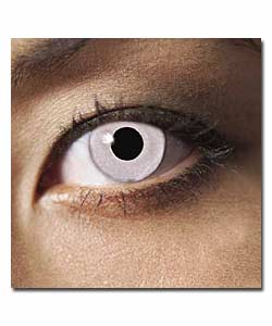 Silver Contact Lenses with Cleaner