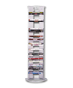 Silver DVD Wire Tower