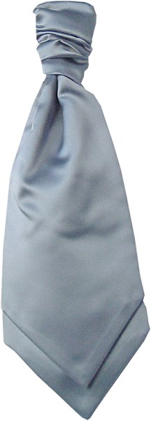 Silver Grey Scrunchie Cravat